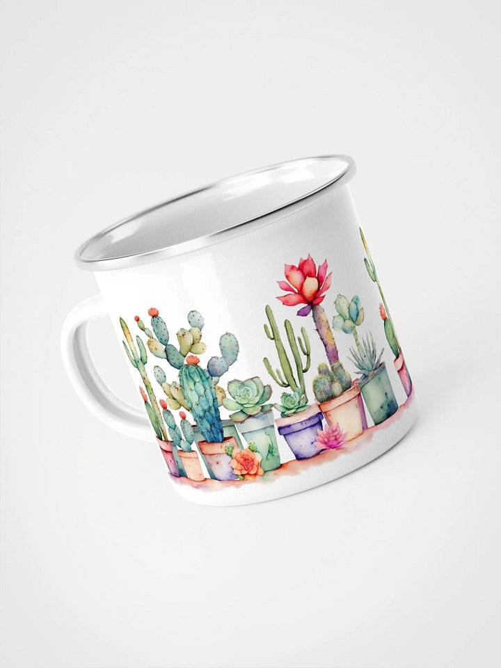 Cacti And Succulent Enamel Mug product image (1)