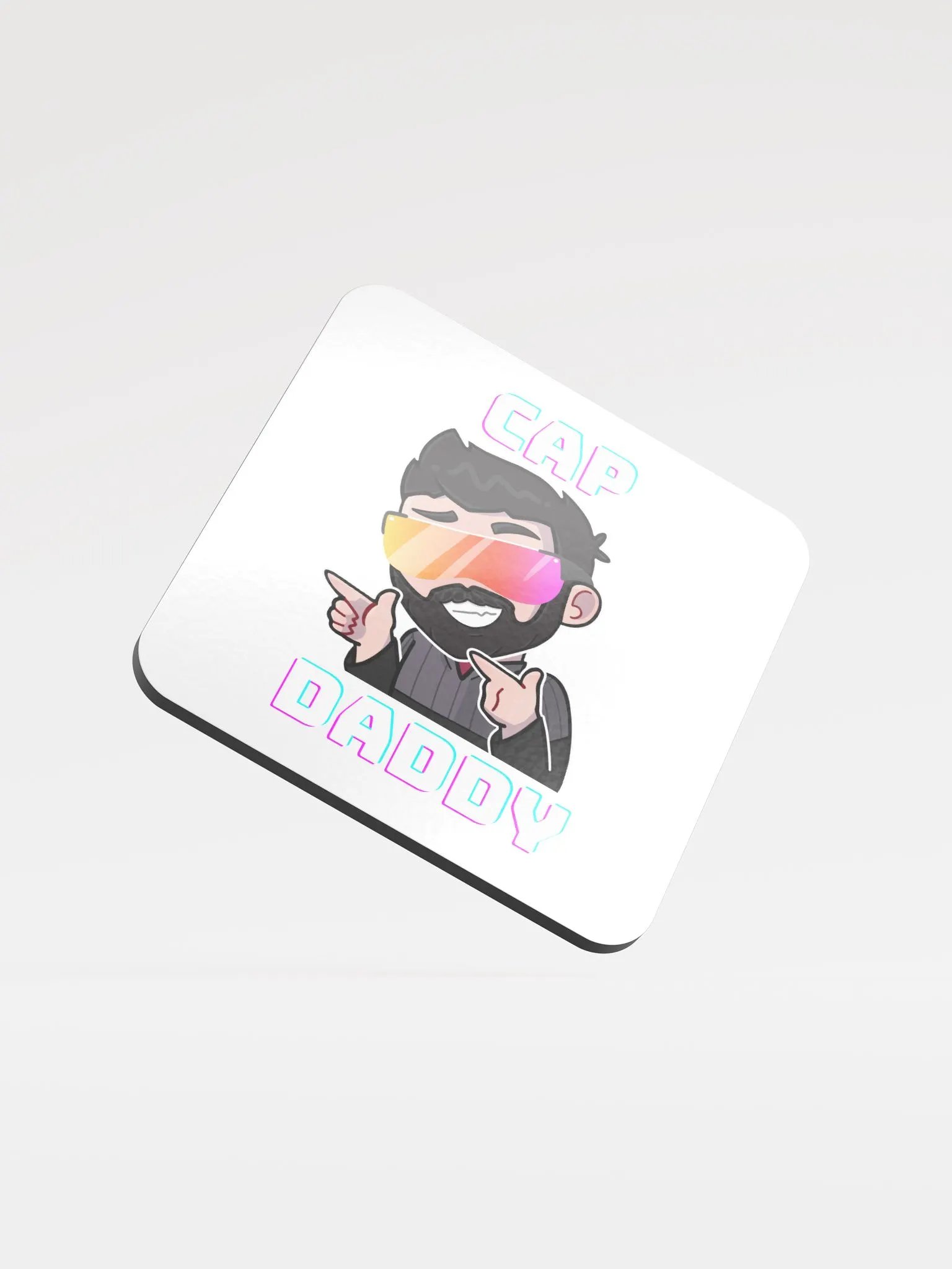 Cap Daddy Glossed Cork Coaster product image (1)