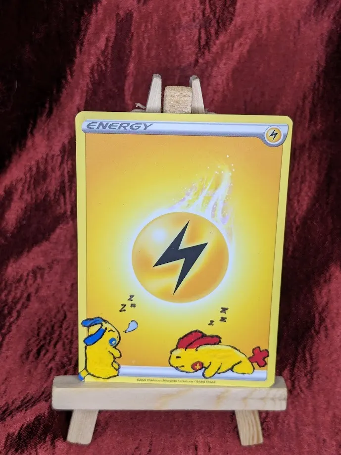 Plusle and Minun Sleeping Energy Card Alter - Original product image (1)