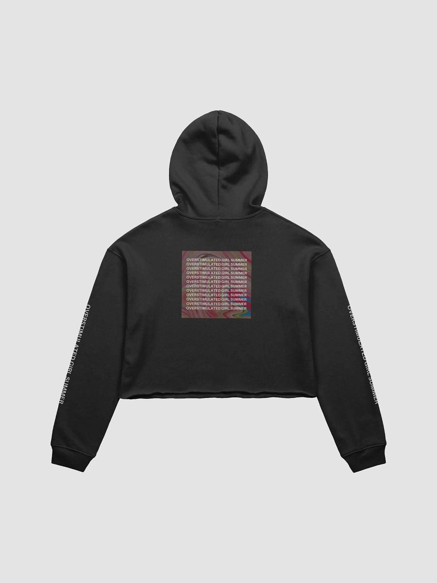 OVERSTIMULATED GIRL SUMMER cropped hoodie product image (3)
