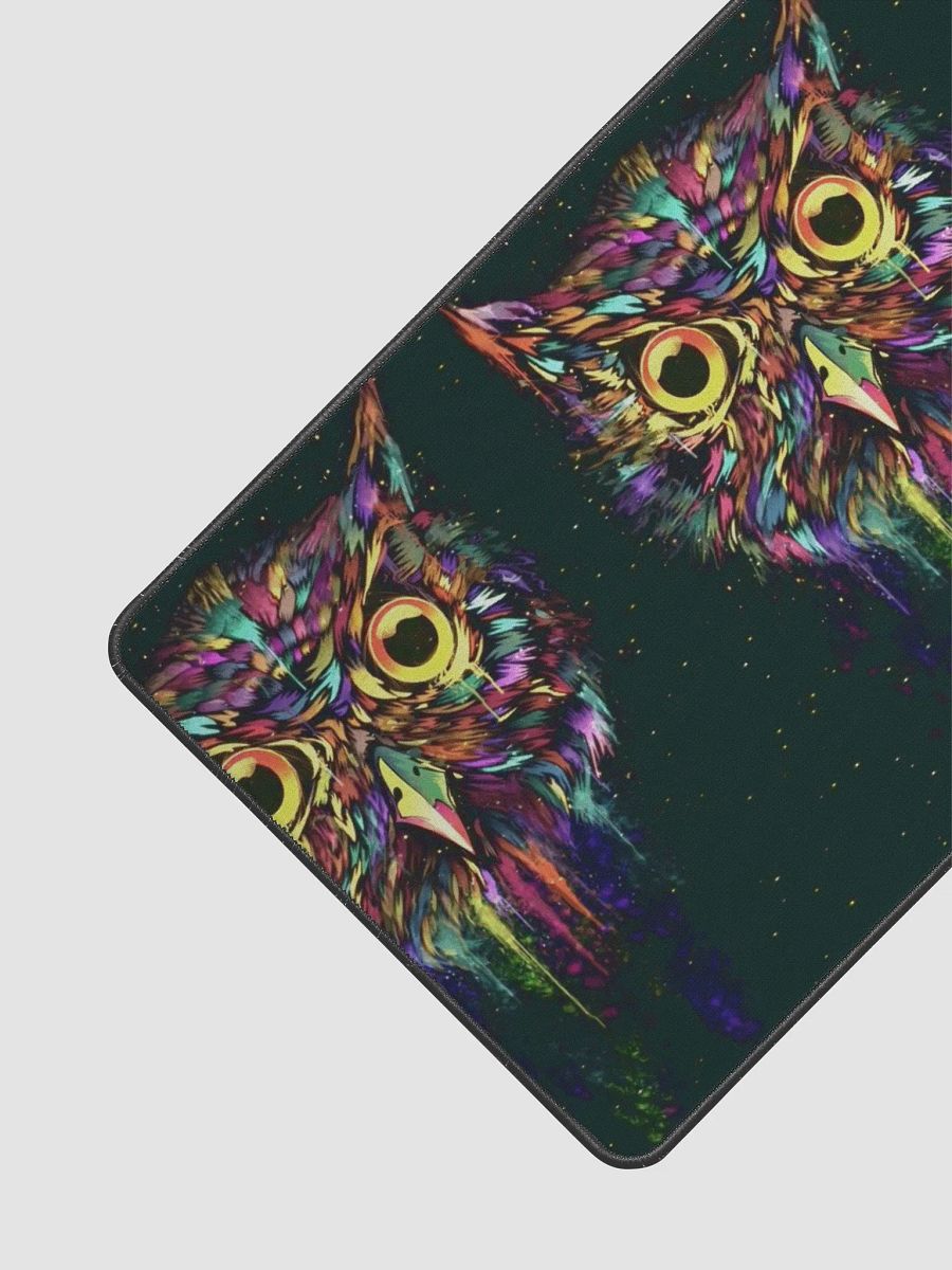Drippy Owl Desk Mat (Black) product image (3)