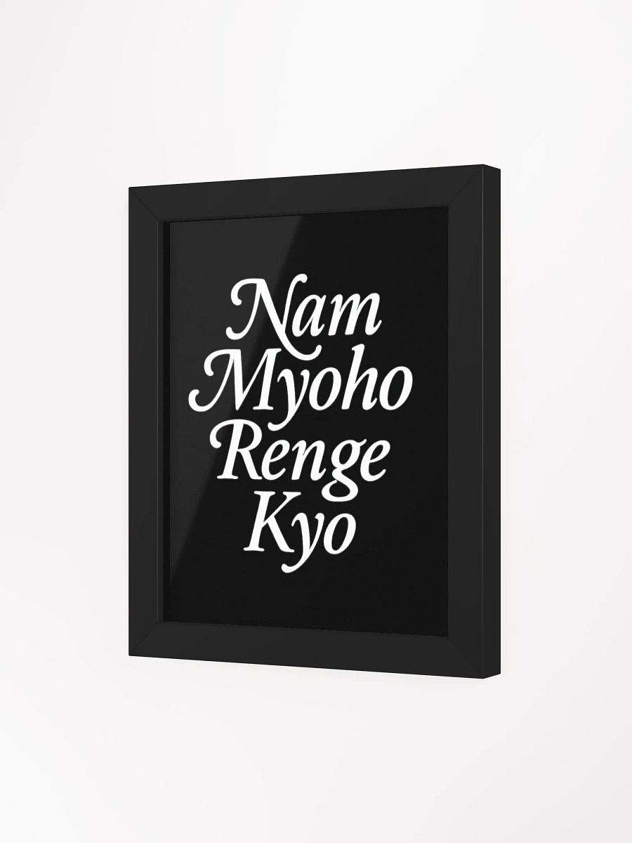 Framed Nam-Myoho-Renge-Kyo Poster – Inspire Your Space with the Mystic Law product image (3)