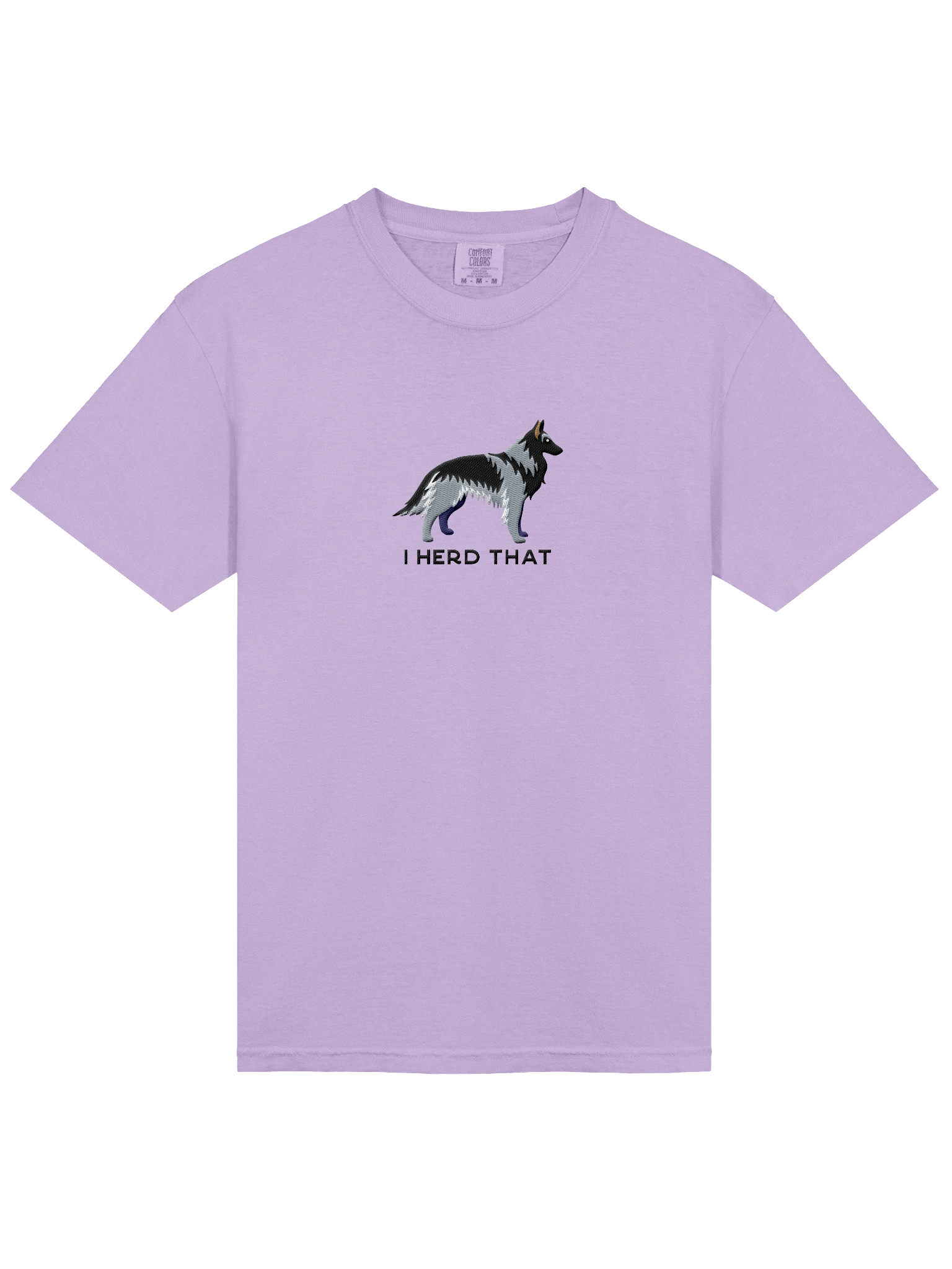 I Herd That T-Shirt(Embroidered) of a Belgian Tervuren(Gray) product image (33)