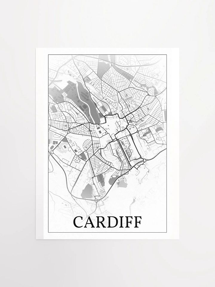 Cardiff, Wales, city map print product image (1)