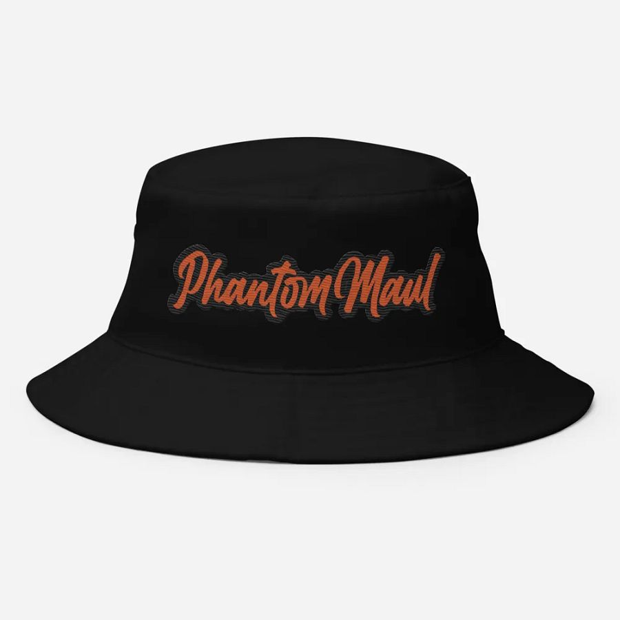 'PhantomMaul' Bucket Hat Orange Lettering product image (8)