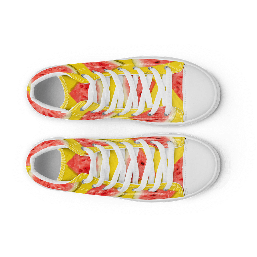 Watermelon Slice High Top Canvas Shoes product image (9)