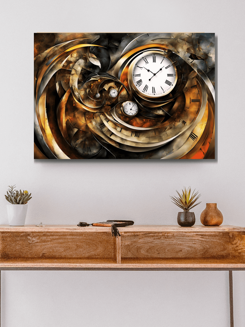 Time Confusion-12 | Canvas Artistic Wall Painting product image (8)