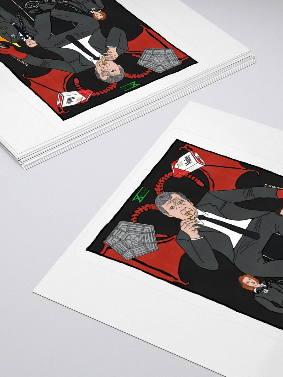 The Cigarette Smoking Man Devil Tarot Card Sticker product image (4)