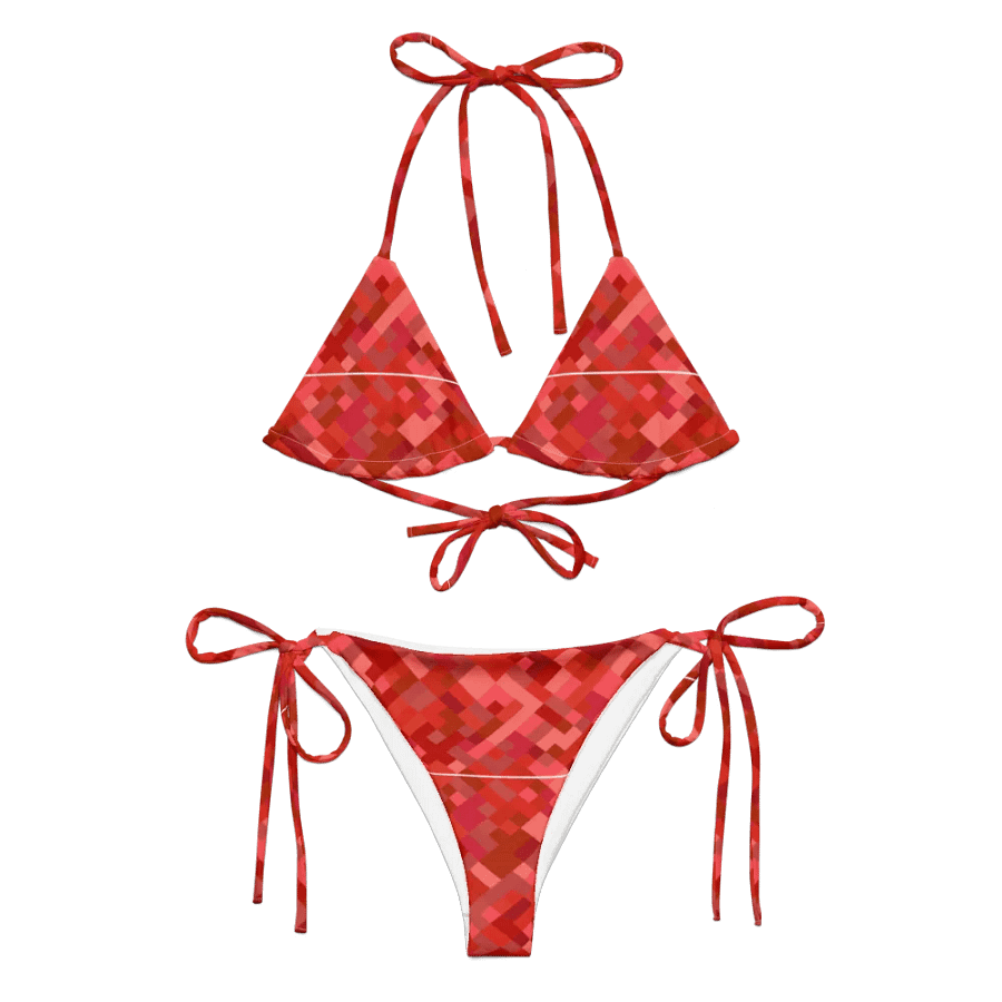 Colorful Mosaic Pattern Design String Bikini - v3 product image (1)