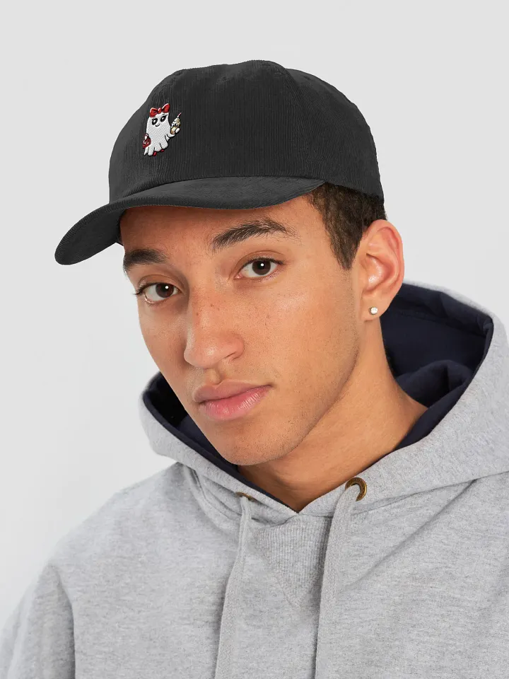 Stylish Ghost Embroidered Corduroy Dad Hat product image (2)
