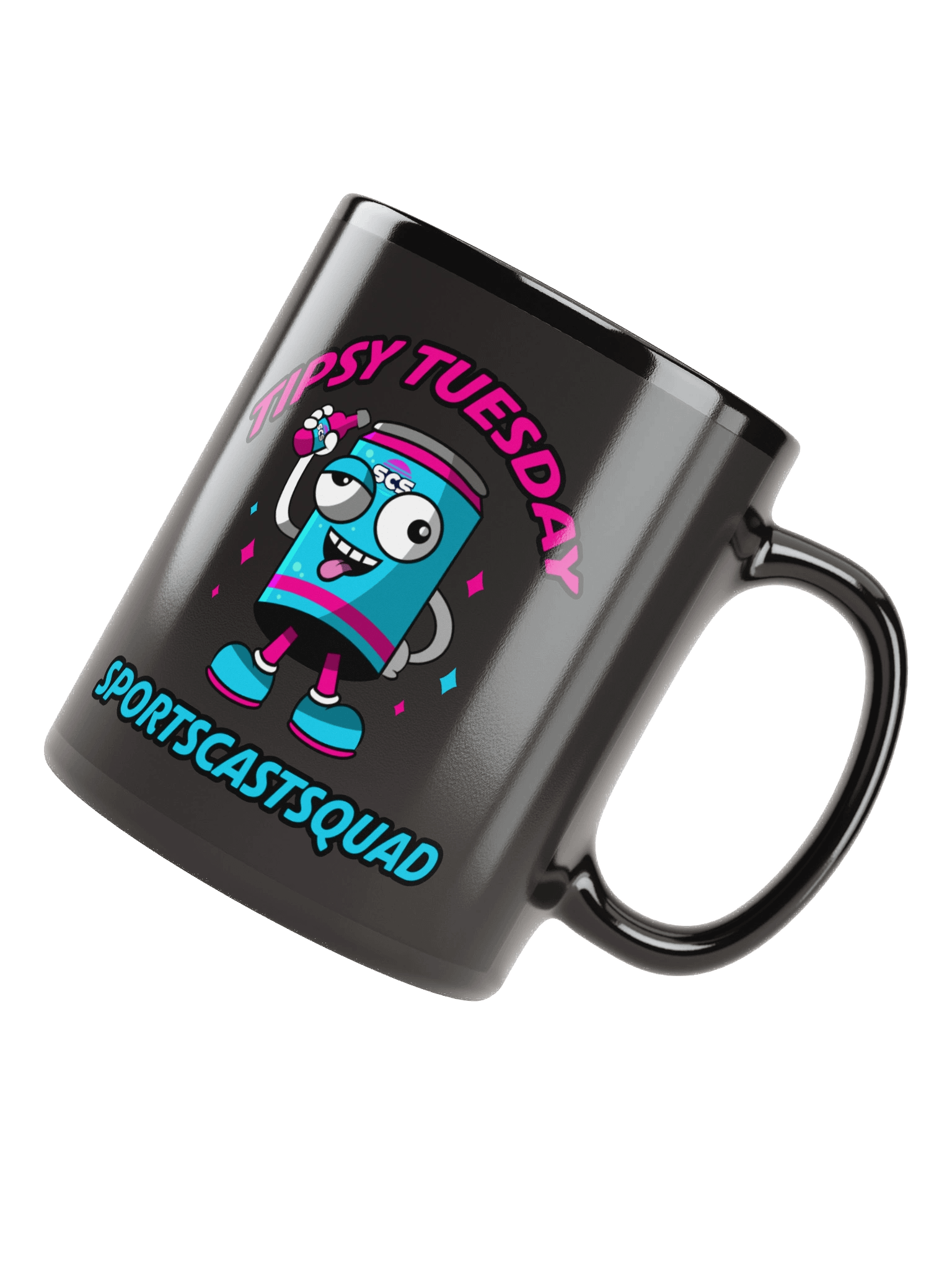 TIPSY TUESDAY "BREWSKI" BLACK MUG product image (8)