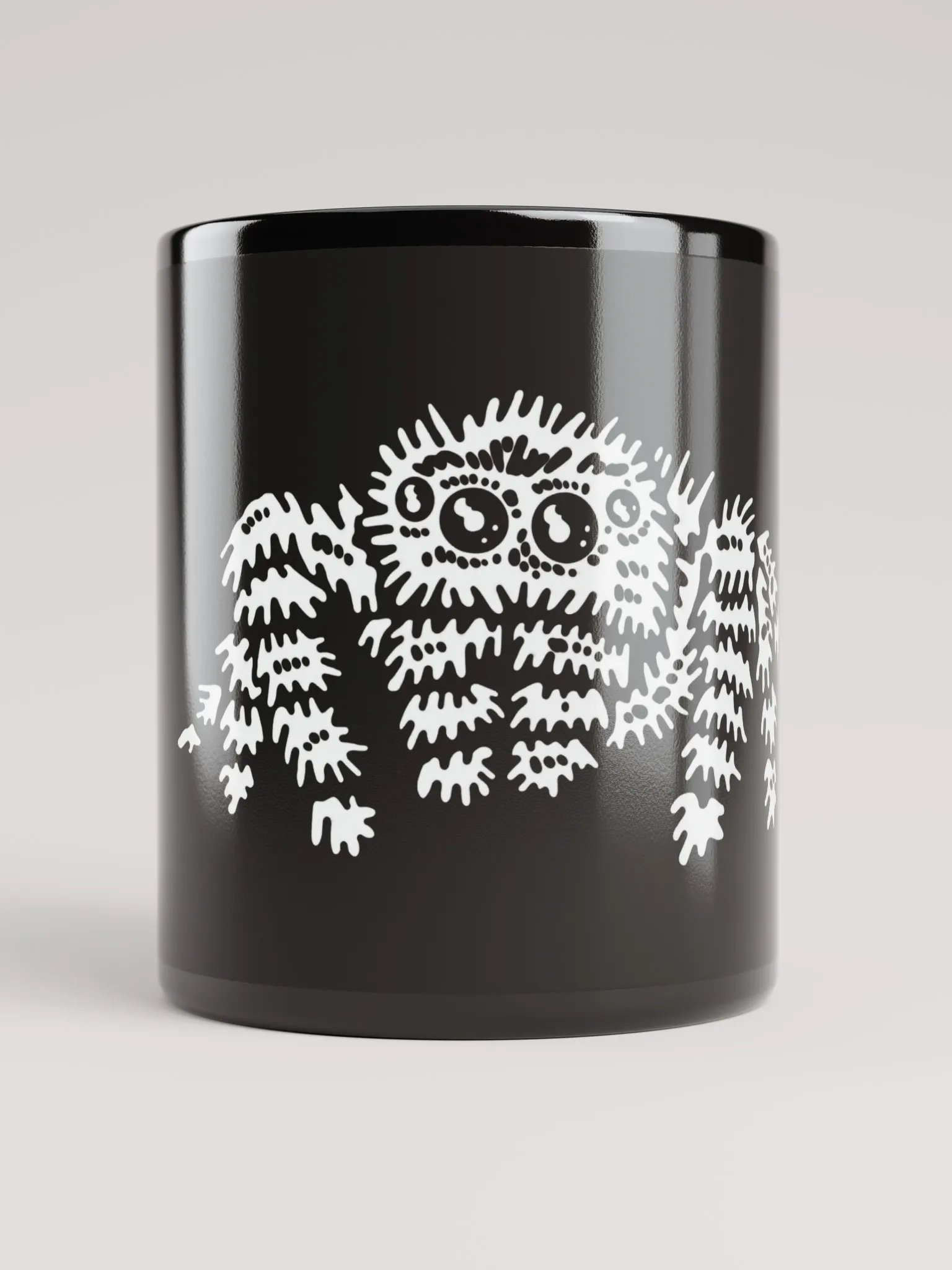Fuzzy jumping spider mug product image (1)
