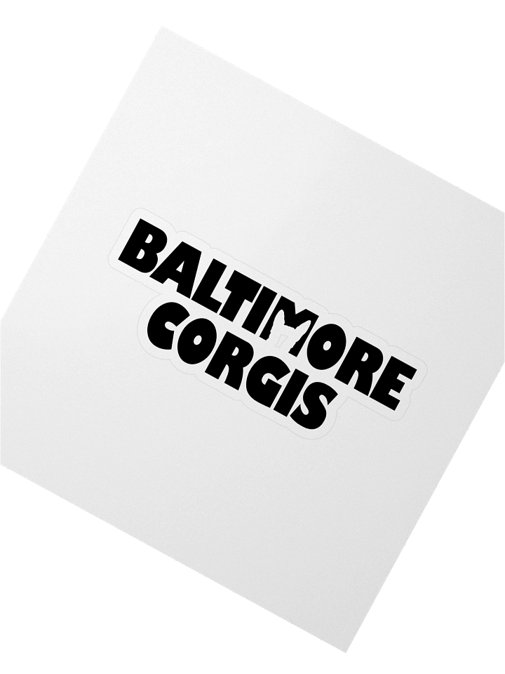 Baltimore Corgis (Black) Sticker product image (4)