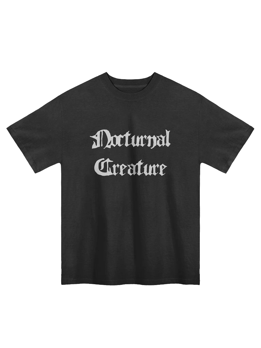 Nocturnal Creature Faded Oversized T shirt product image (1)