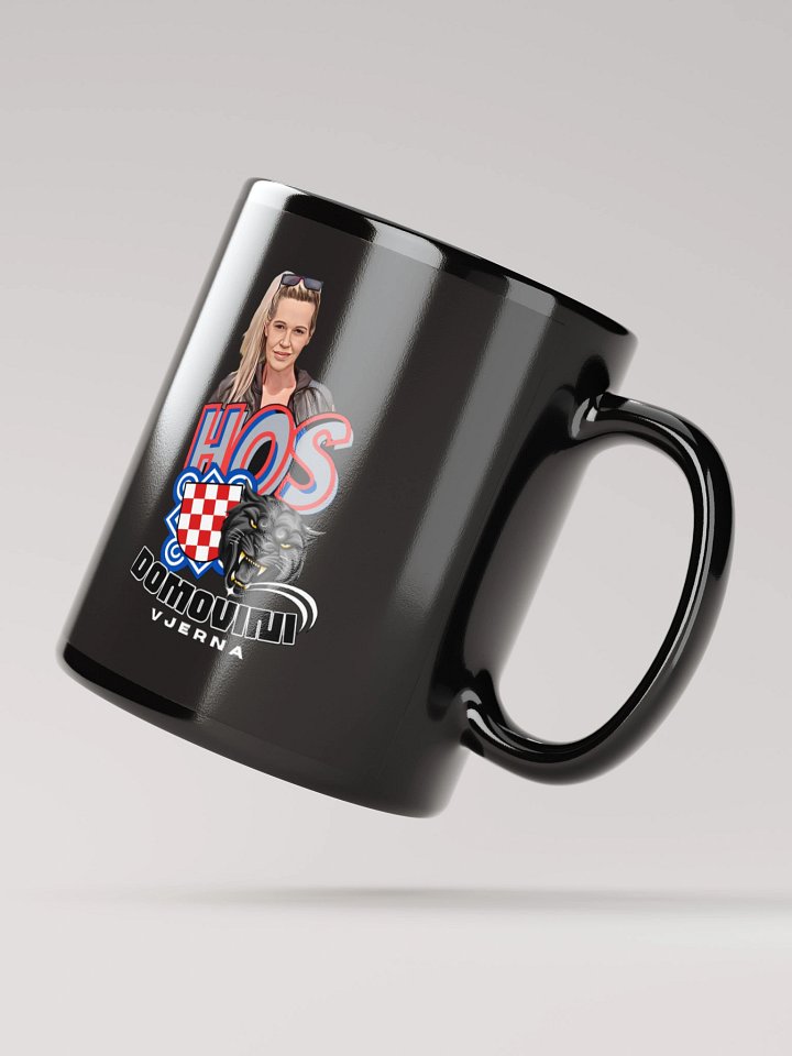 Patriotic Shield and Sunglasses Mug HOS Domovini Vjerna product image (2)