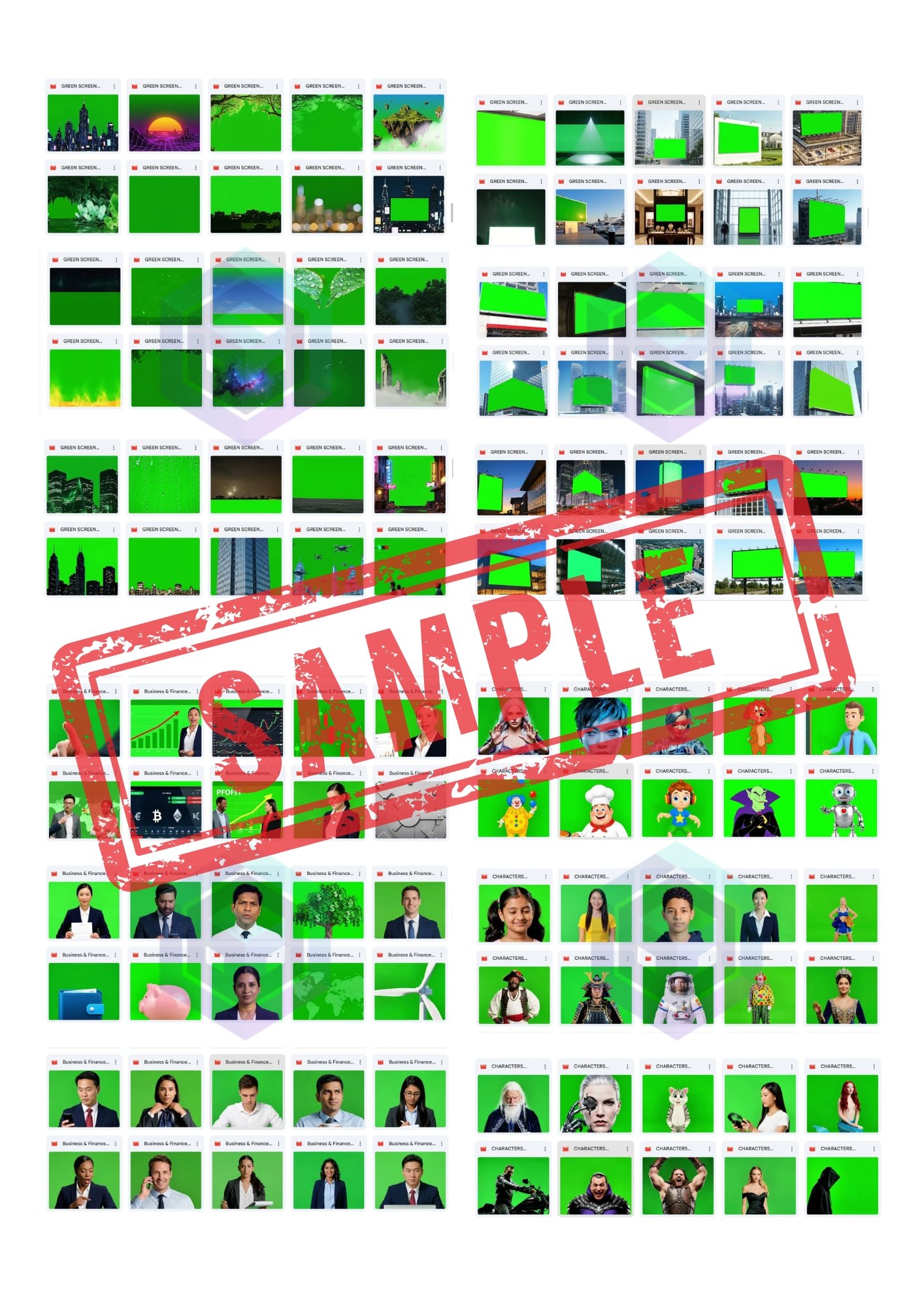 16 BUNDLE OF GREEN SCREEN CLIPS WITH FREE ACCESS FOR UPCOMING GREEN SCREEN BUNDLES product image (4)