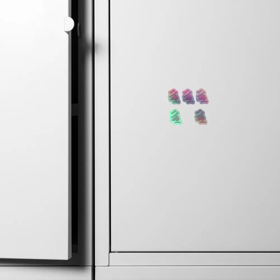 Spare Brain Cell Holographic Sticker Set product image (6)