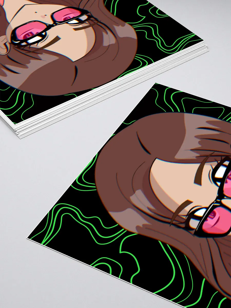 Anime Shades Sticker (Lime) product image (4)