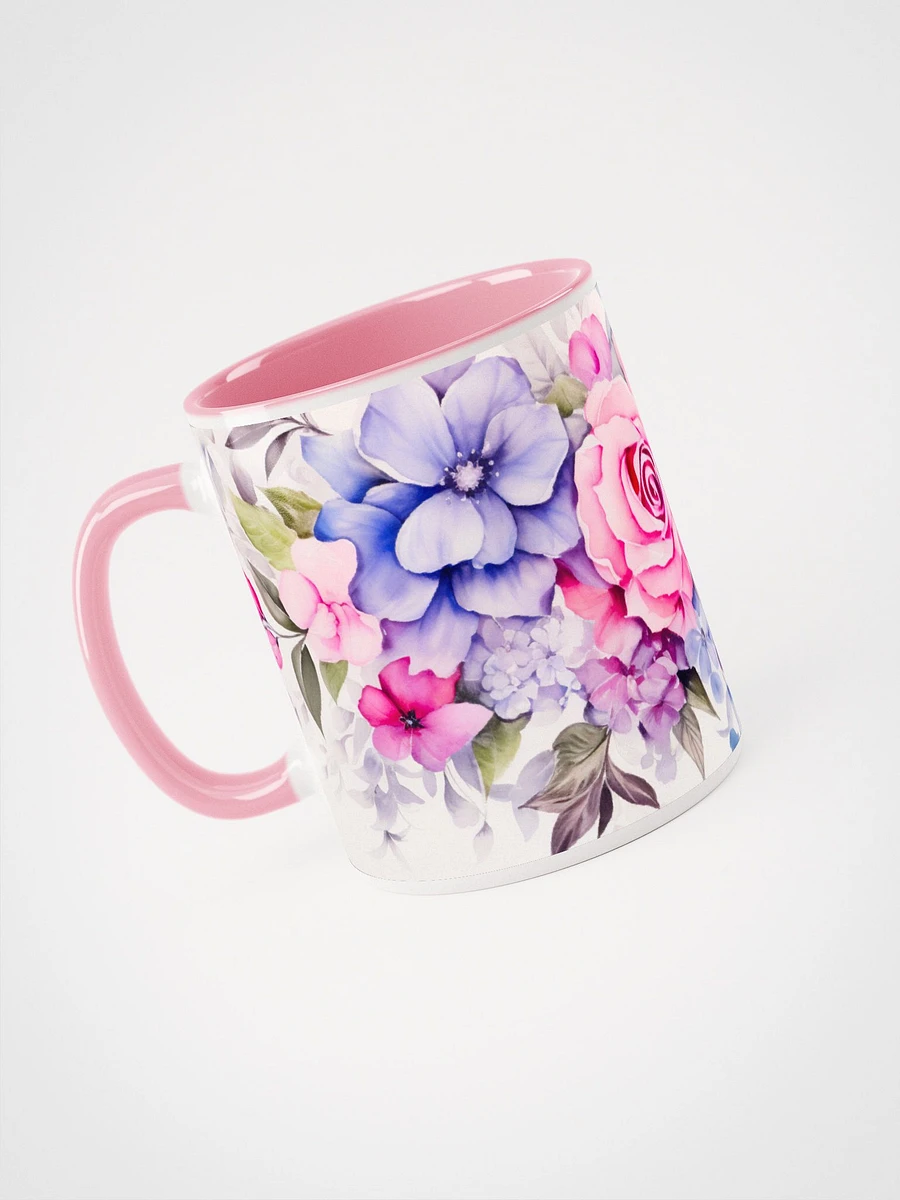 Pink and Purple Foral Mug product image (3)