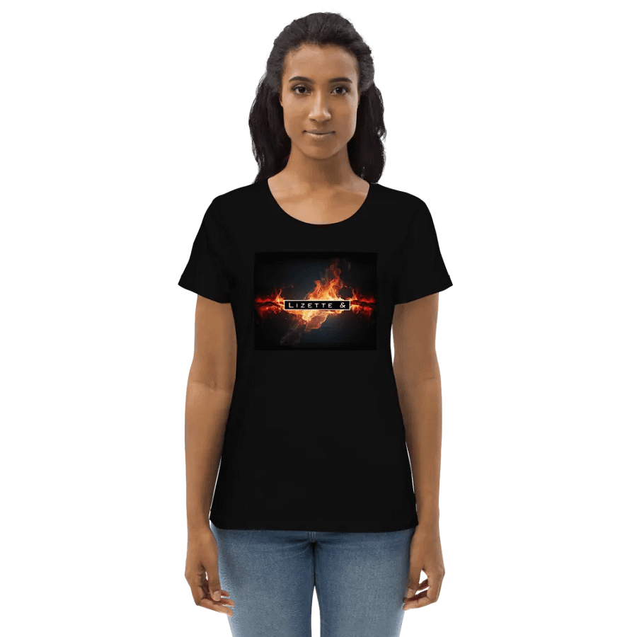Lizette & logo on fire womens tee (EU only) product image (1)