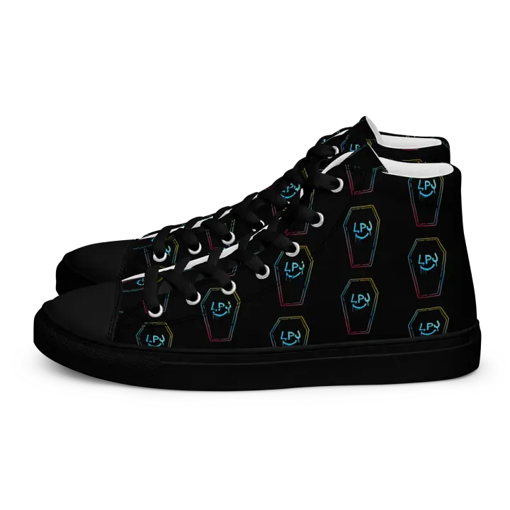 LPJ All-Over Coffin Canvas Print Hi-Tops product image (2)