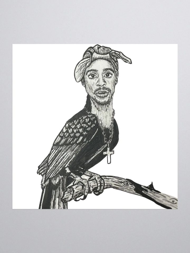 Tupac Toucan Sticker product image (1)