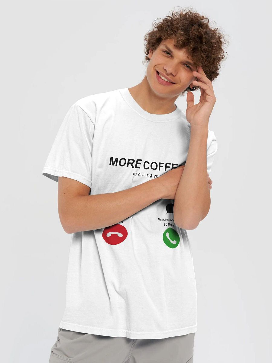 MORE COFFEE T-SHIRT (BLACK) product image (101)