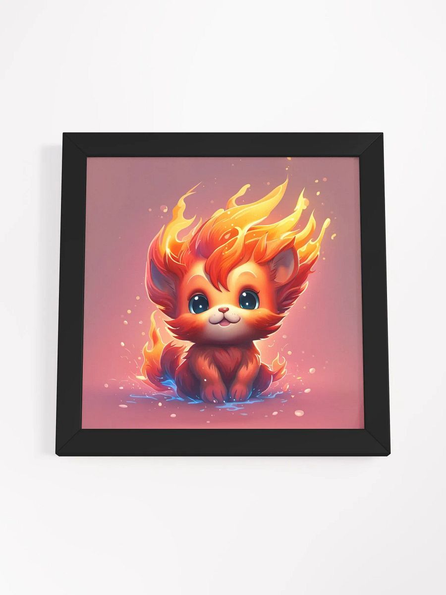 Framed Fire Cat Poster product image (4)