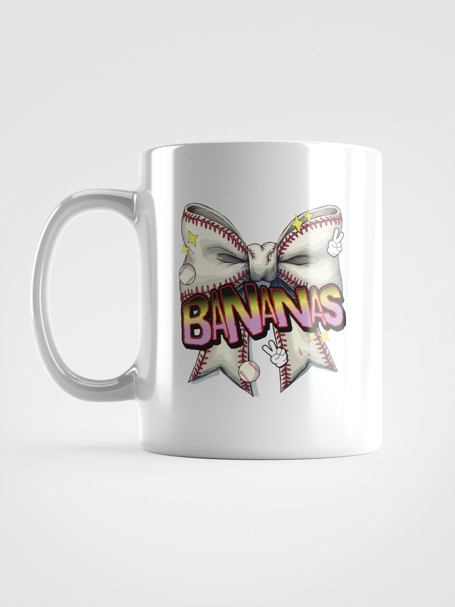 Bananas Bow Baseball Mug product image (11)