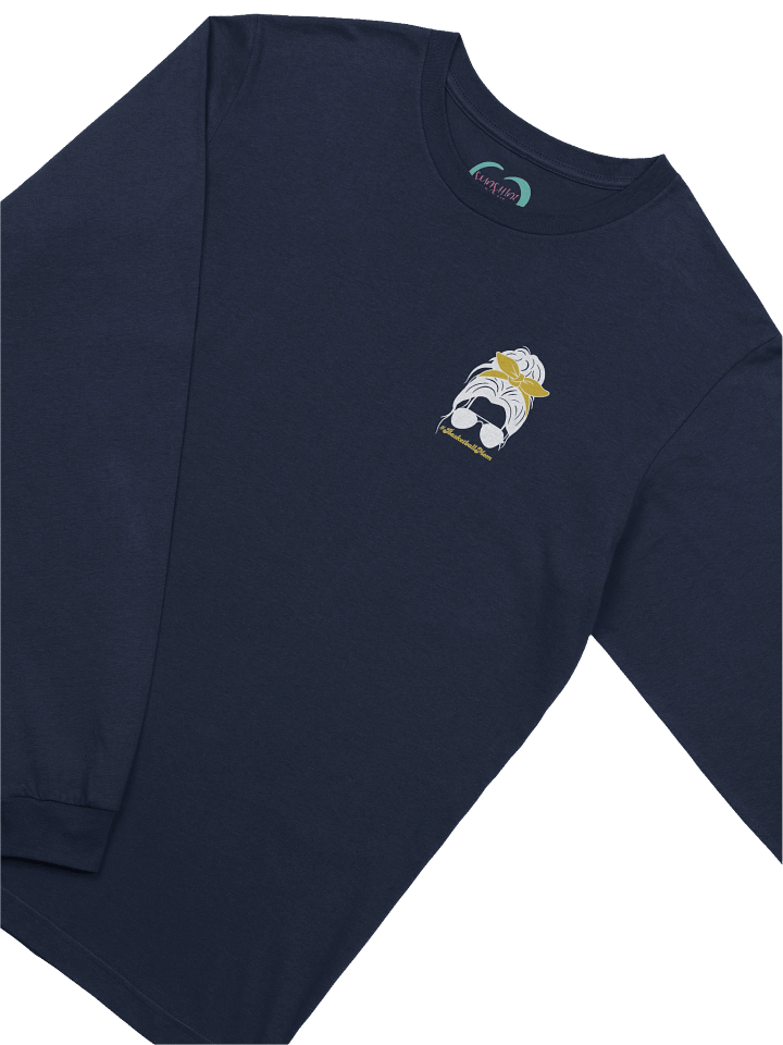 Basketball Mom Long Sleeve Tee -small logo (gold) product image (2)
