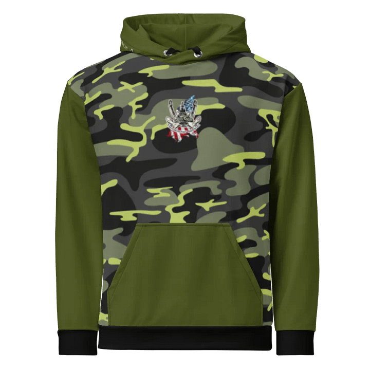 Green & Camouflage Pacific Titan & CE Flage Hoodie product image (2)