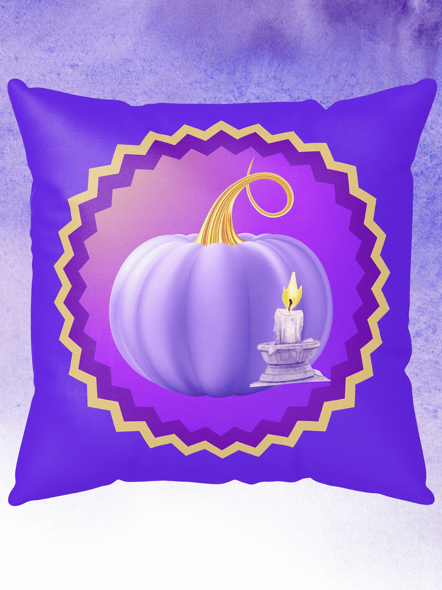 Whimsical Purple Pumpkin in Candlelight All-Over Print Pillow product image (1)