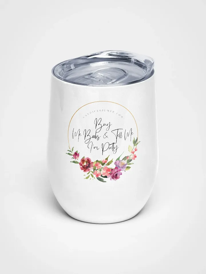 Floral Cheers Wine Tumbler product image (1)