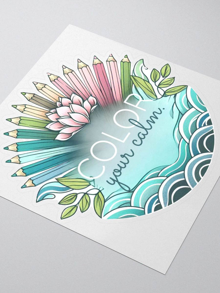 ‘COLOR your calm.’ Sticker product image (3)