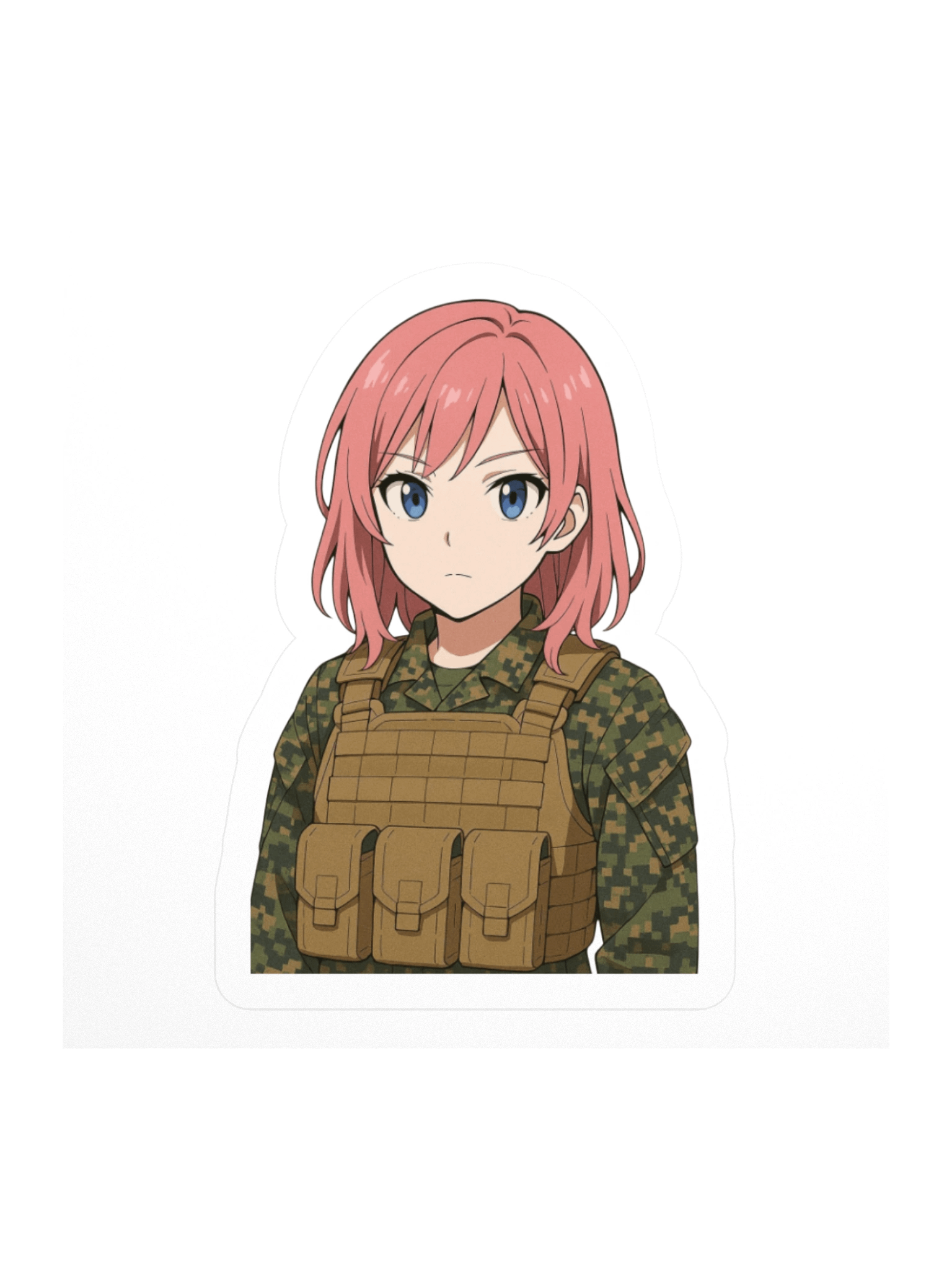 Kawaii Warfighter Sticker product image (1)
