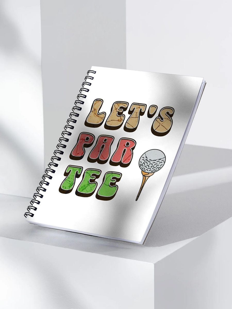 Lets Par Tee Golf Spiral Notebook product image (3)
