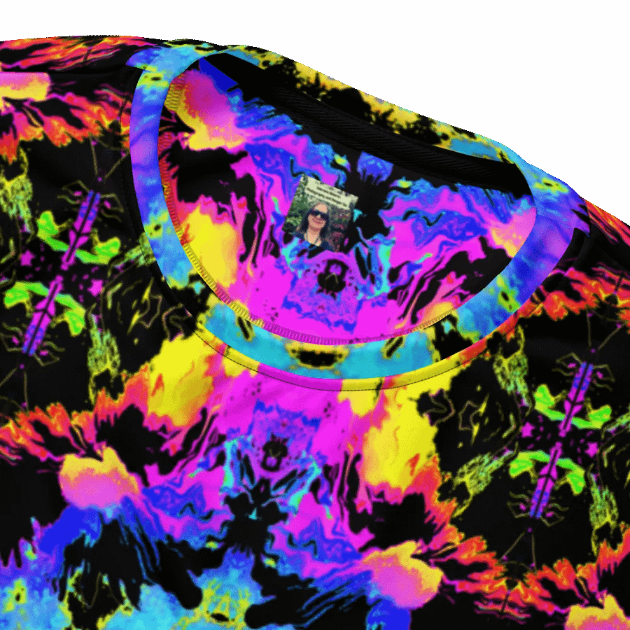 Abstract Neon Melting Daises Unisex Sweatshirt product image (6)