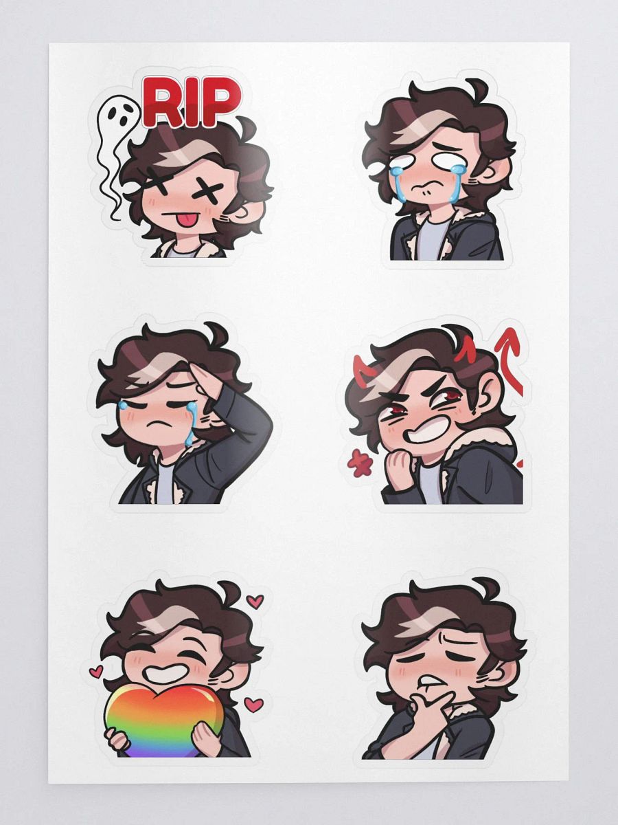 Ghosty Emote Sticker Sheet #1 product image (2)