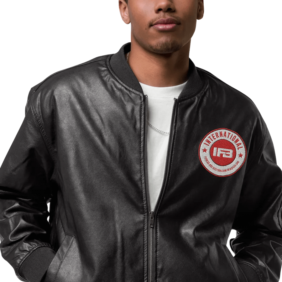 IFBNewsfeed.Org's Threadfast Apparel Faux Leather Bomber Jacket product image (6)
