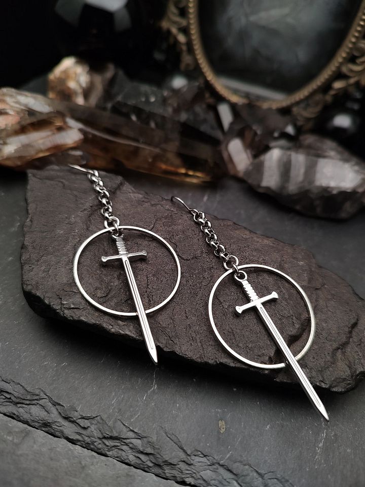 Earrings Swords - Silver Sword Solo product image (1)