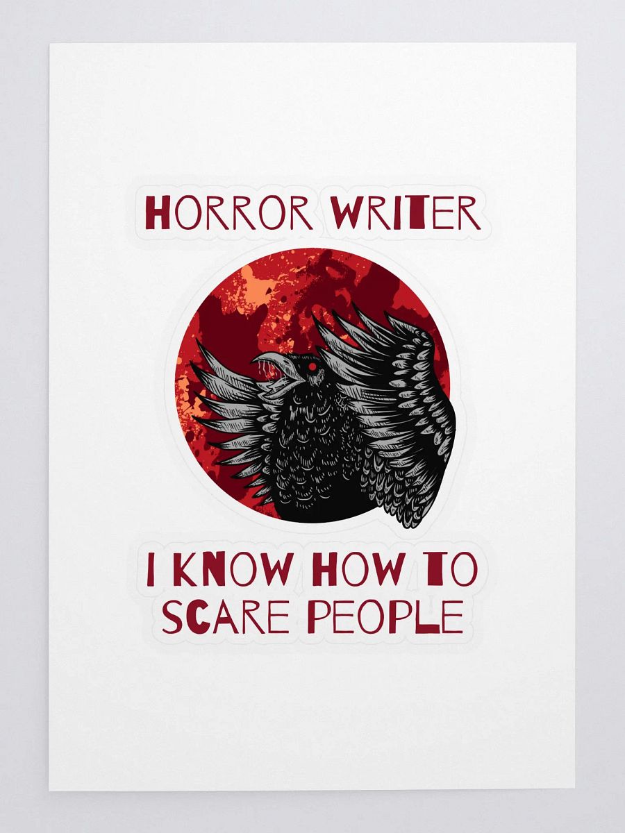 Horror Writer I Know How to Scare People Sticker product image (3)