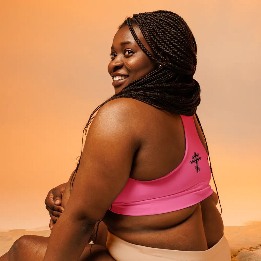 Pink Rose Serenity Longline Sports Bra product image (9)