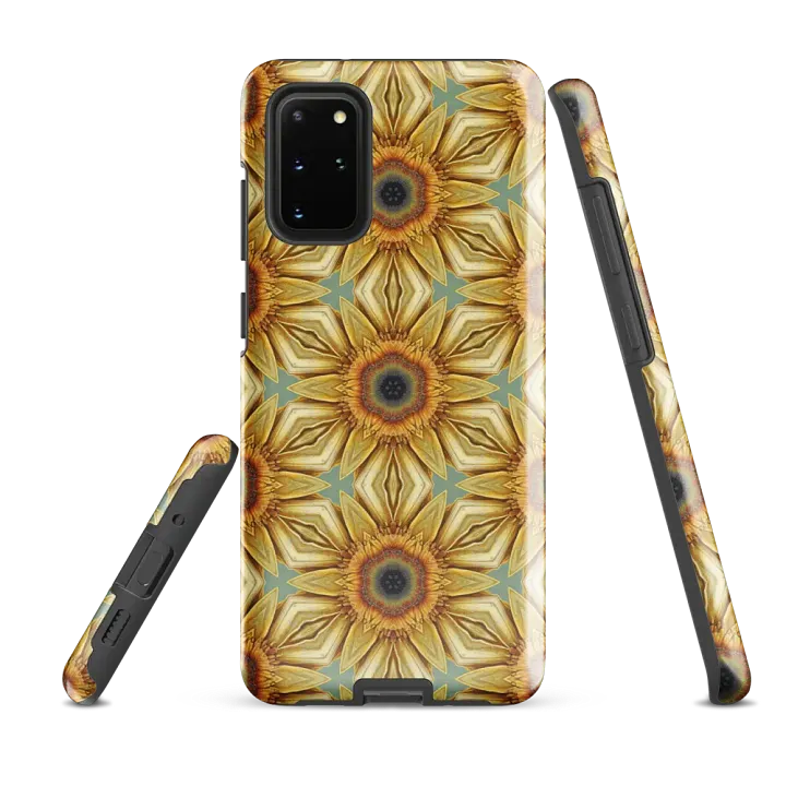 Tough Phone Case for Samsung® - Abstract Sunflower Hex Geometric Design product image (2)