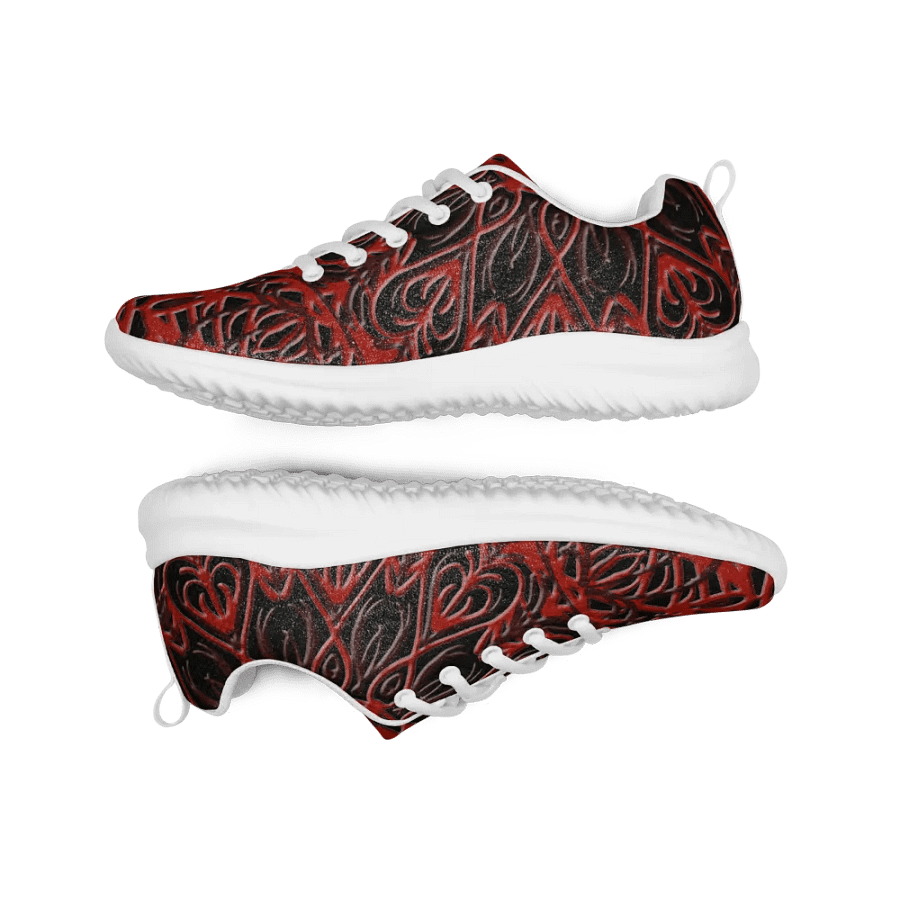 Heartbeat Red Women's Athletic Shoes product image (11)
