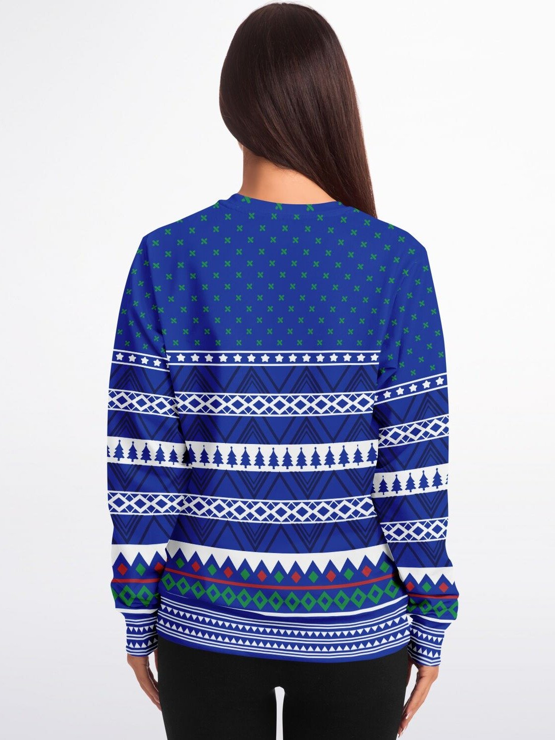 "Freeze" Snowman Police Christmas Sweater | Funny Holiday Law Enforcement Sweatshirt | Ugly Christmas Party Outfit product image (2)