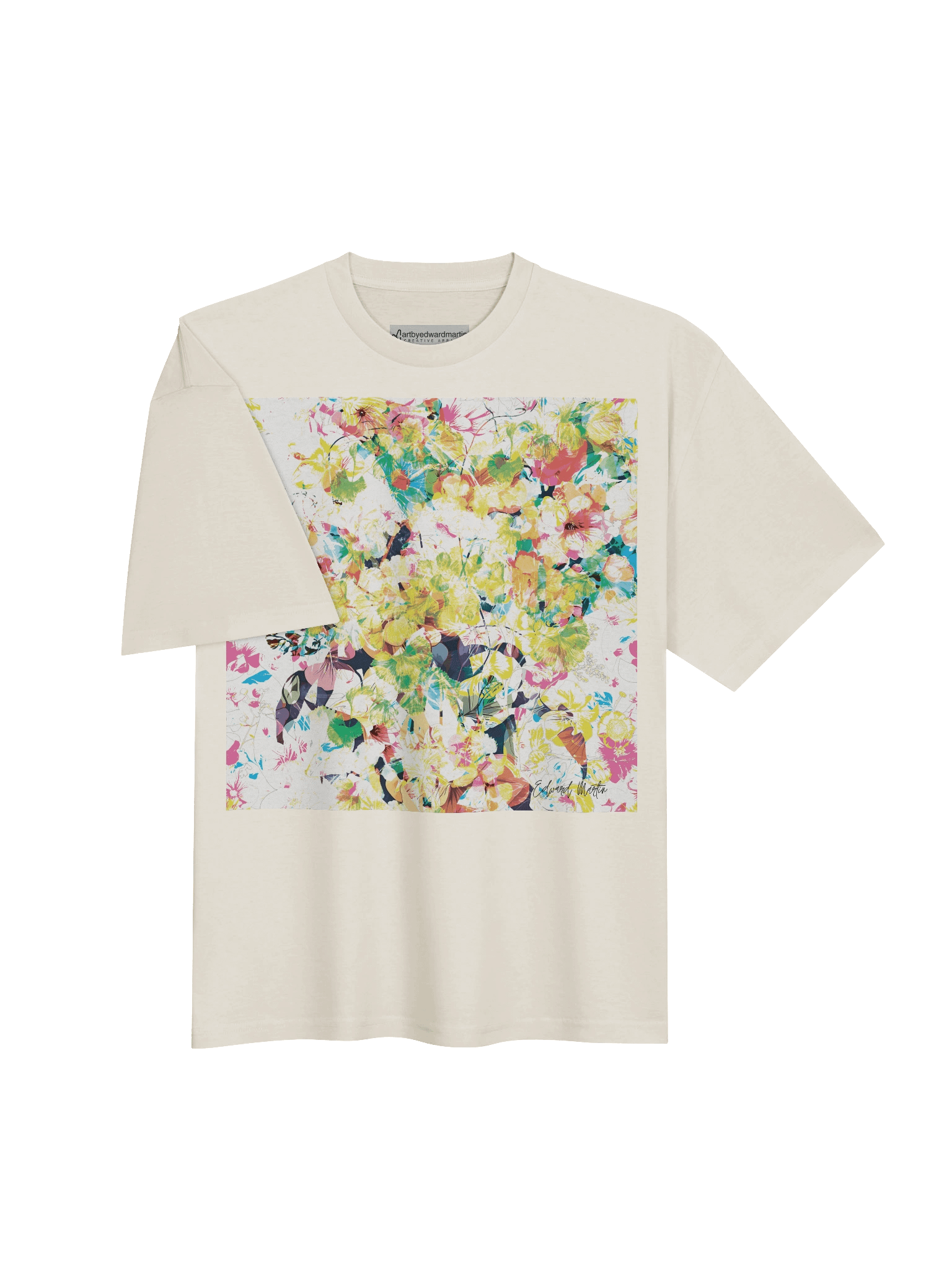 'Efervescencia Floral' (Floral Effervescence} by Edward Martin Oversized Tee product image (6)