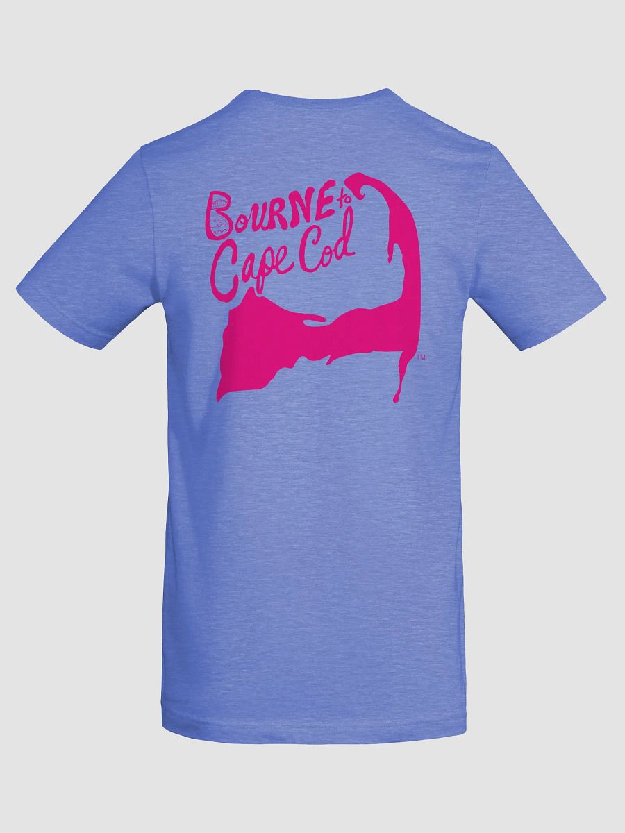 Men's | BOURNE to Cape Cod™ | Supersoft T-Shirt by Bella+Canvas | Vibrant Pink Logo on Bright Colors product image (57)