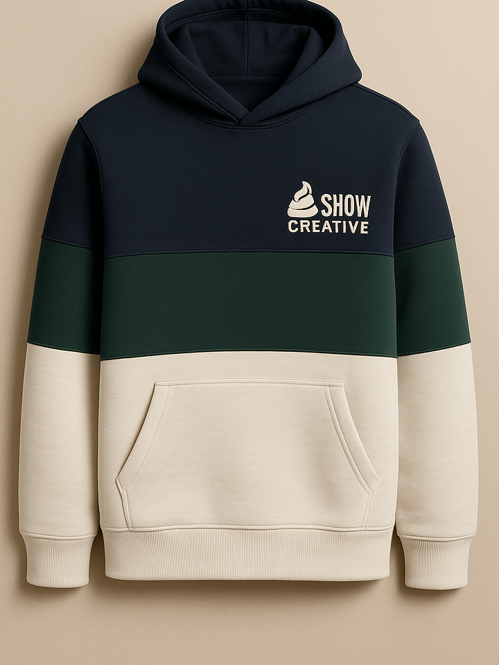 THE SOFT LAUNCH — Minimalist Tricolor Hoodie product image (1)