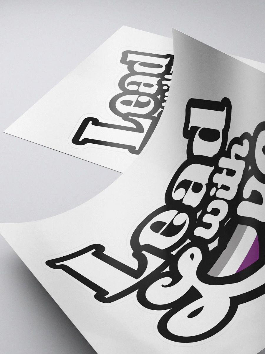 Lead With Love Sticker: Asexual product image (4)