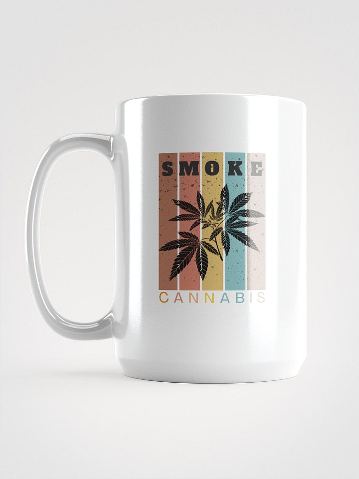 “Smoke Cannabis” Mug – 15 oz Ceramic Coffee Mug product image (1)